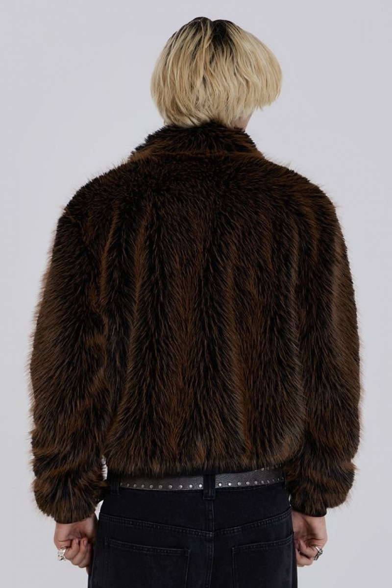 Jadedlondon Mendoza Faux Fur Jacket | JADLDN24621