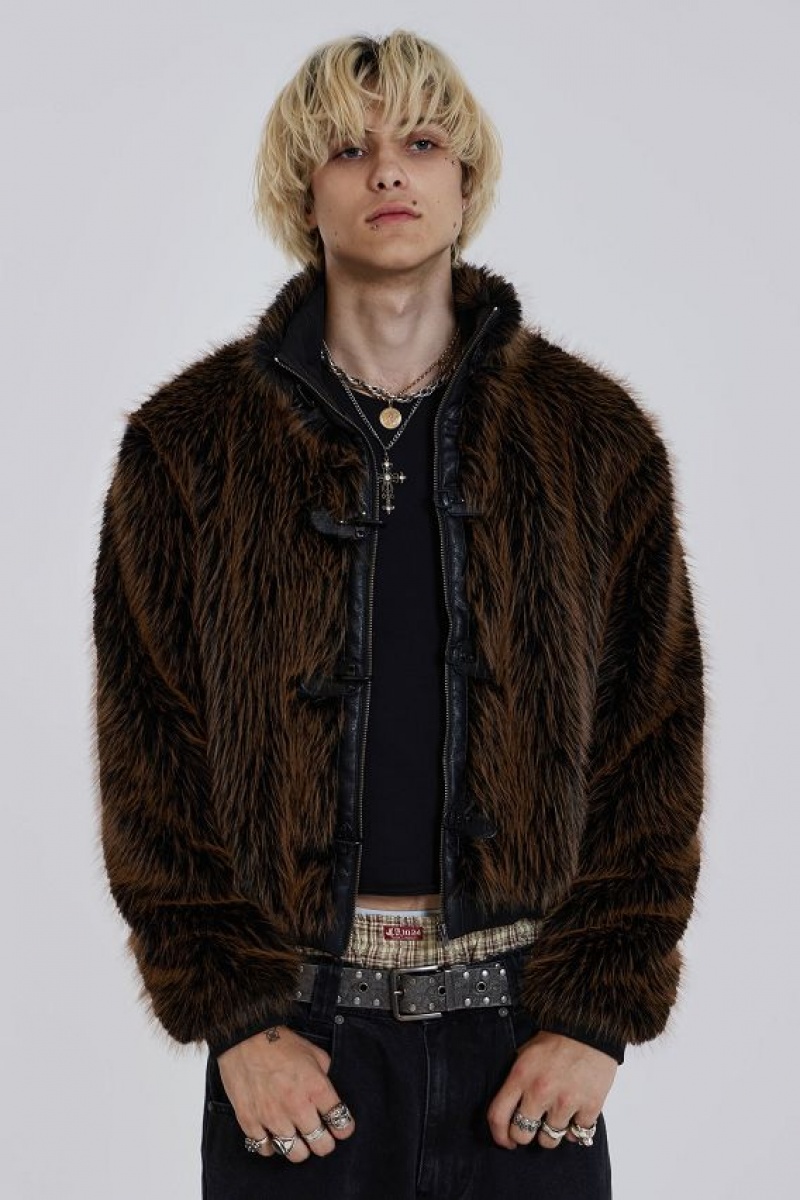 Jadedlondon Mendoza Faux Fur Jacket | JADLDN24621