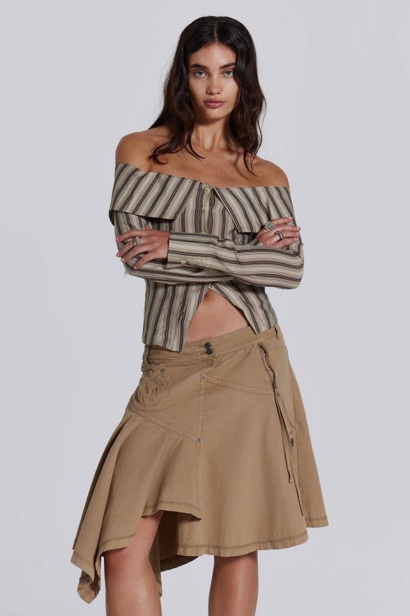 Jadedlondon Noa Cargo Midi Skirt | JADLDN24220