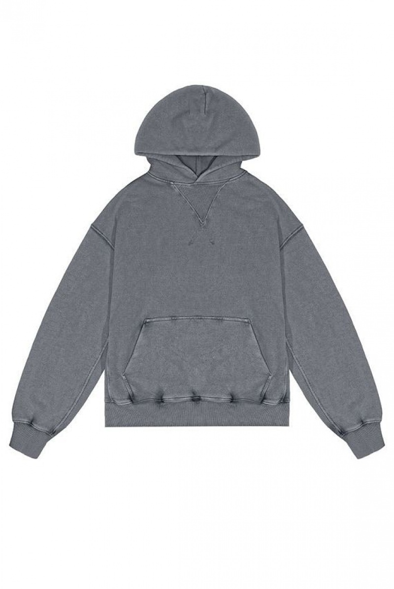 Jadedlondon Ntrls Chrome Grey Oversized Hoodie | JADLDN23891