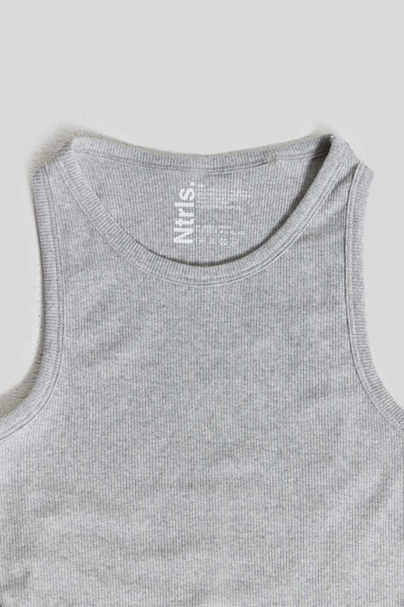 Jadedlondon Ntrls Grey Rib Vest | JADLDN24711