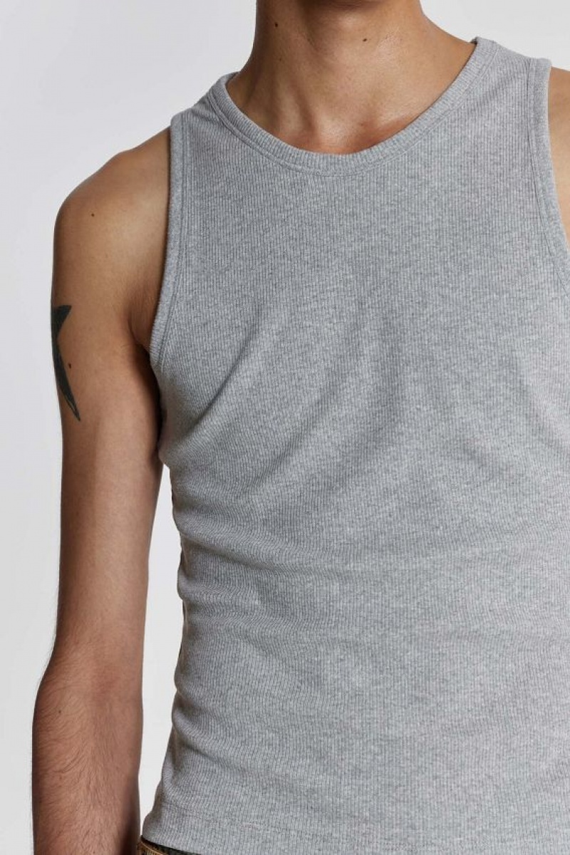 Jadedlondon Ntrls Grey Rib Vest | JADLDN24711