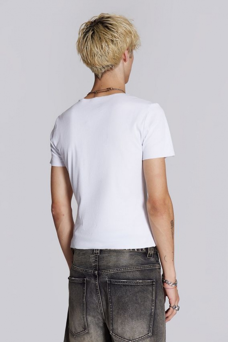 Jadedlondon Ntrls White Rib Tee | JADLDN24668