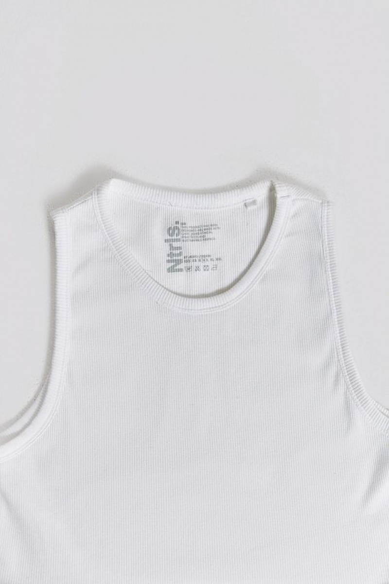 Jadedlondon Ntrls White Rib Vest | JADLDN24708