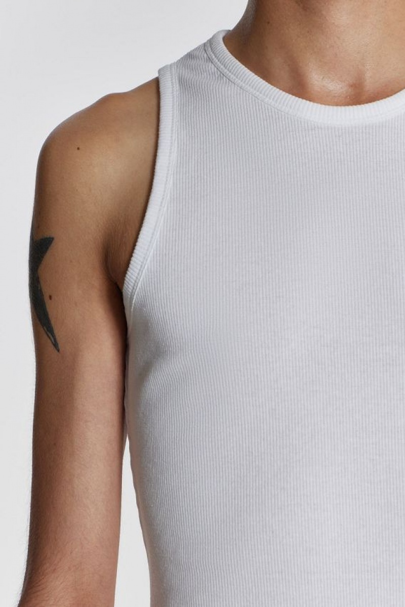 Jadedlondon Ntrls White Rib Vest | JADLDN24708