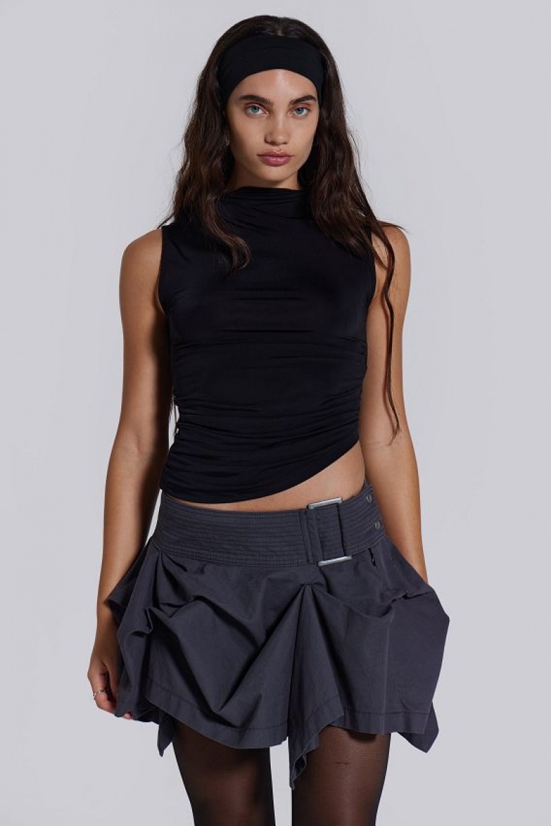 Jadedlondon Nyla Asymmetric Tucked Mini Skirt | JADLDN24260