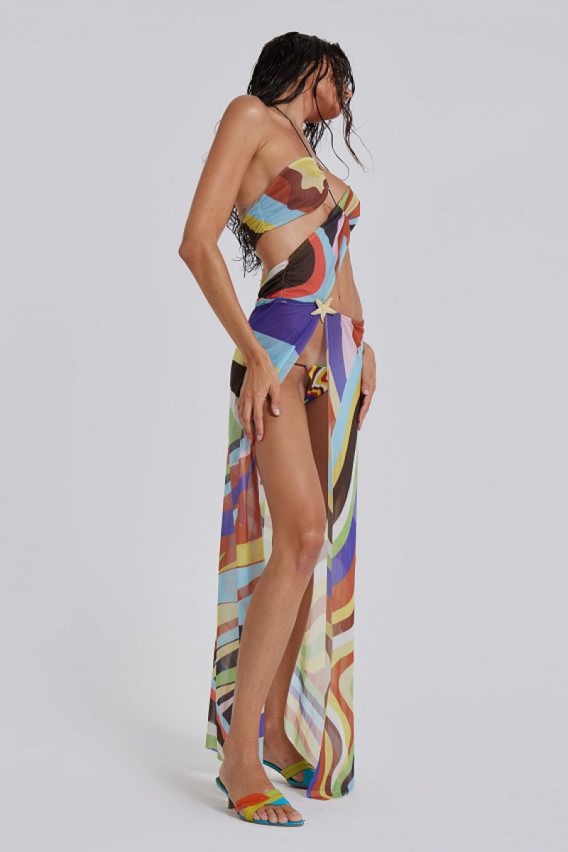 Jadedlondon Oliana Draped Maxi Dress | JADLDN23821