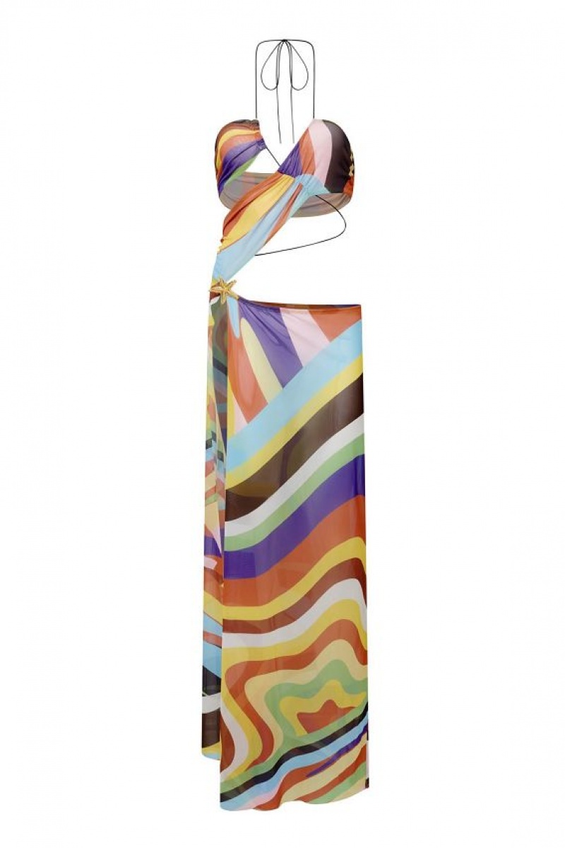 Jadedlondon Oliana Draped Maxi Dress | JADLDN23821