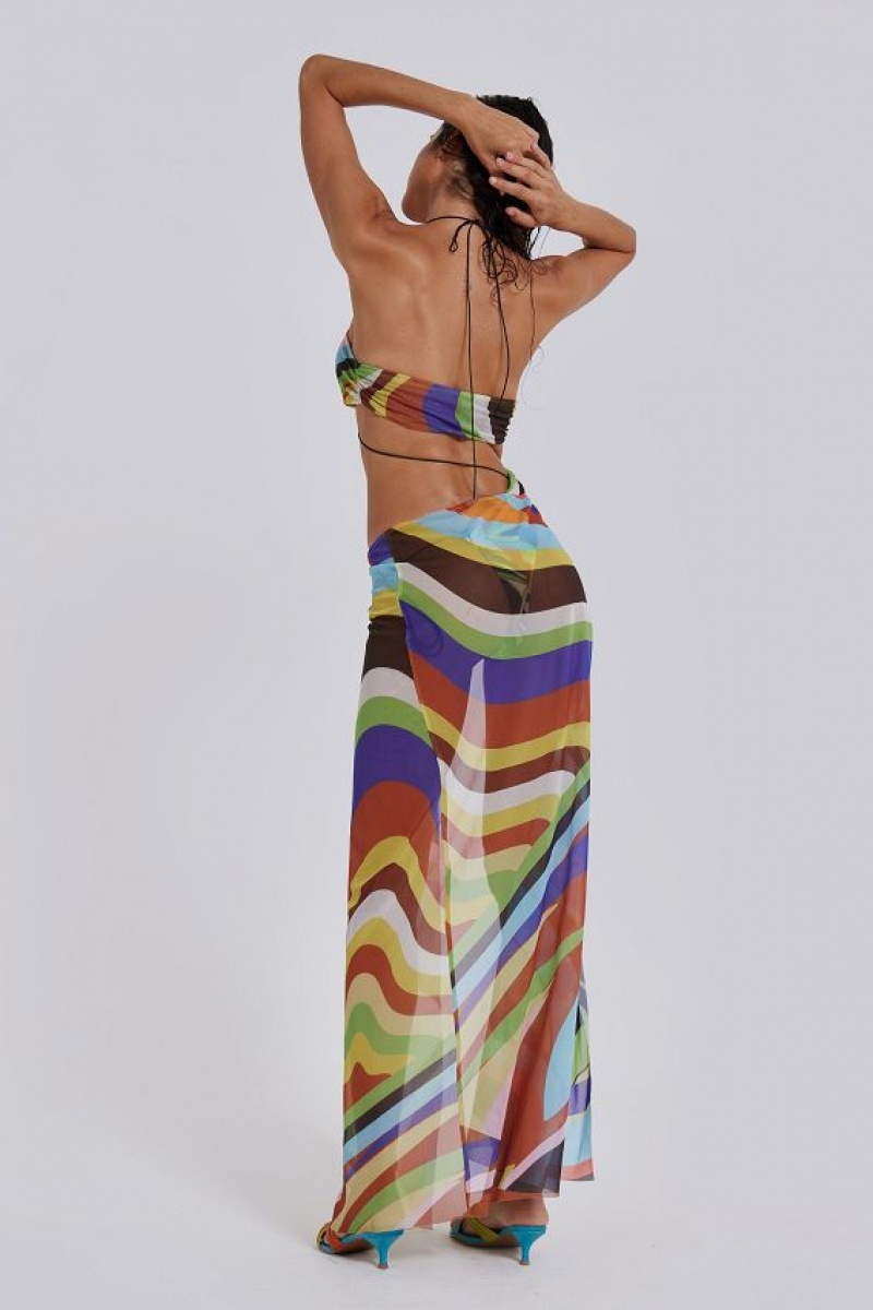 Jadedlondon Oliana Draped Maxi Dress | JADLDN23821