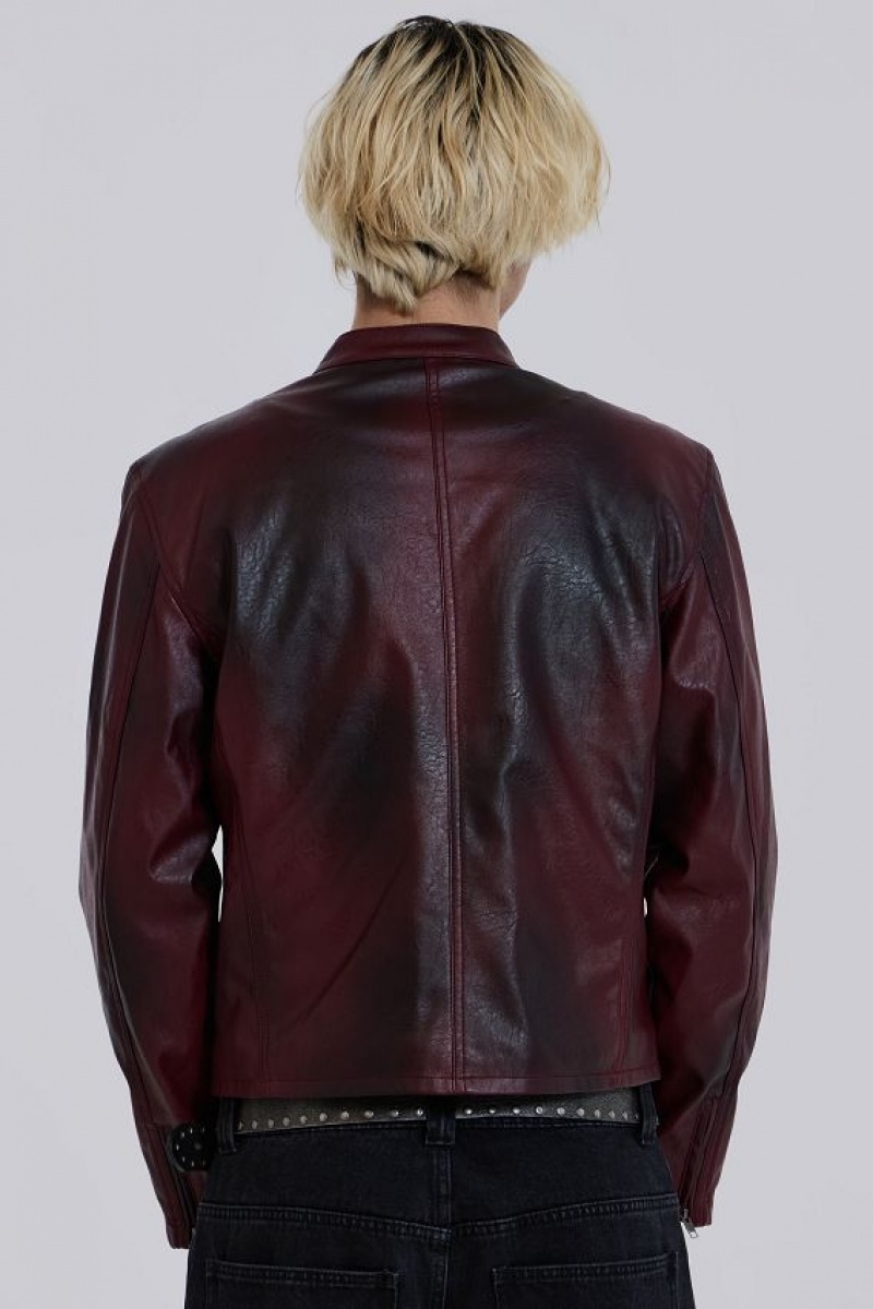 Jadedlondon Oxblood Piston Jacket | JADLDN24617