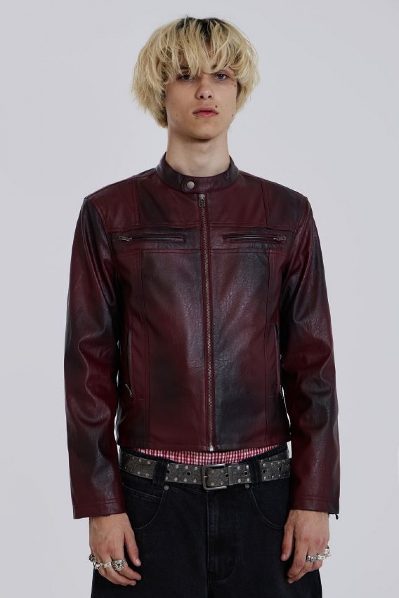 Jadedlondon Oxblood Piston Jacket | JADLDN24617