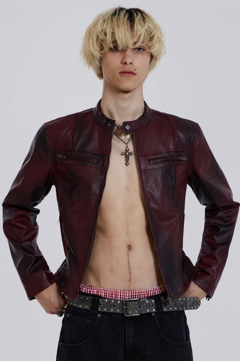 Jadedlondon Oxblood Piston Jacket | JADLDN24617