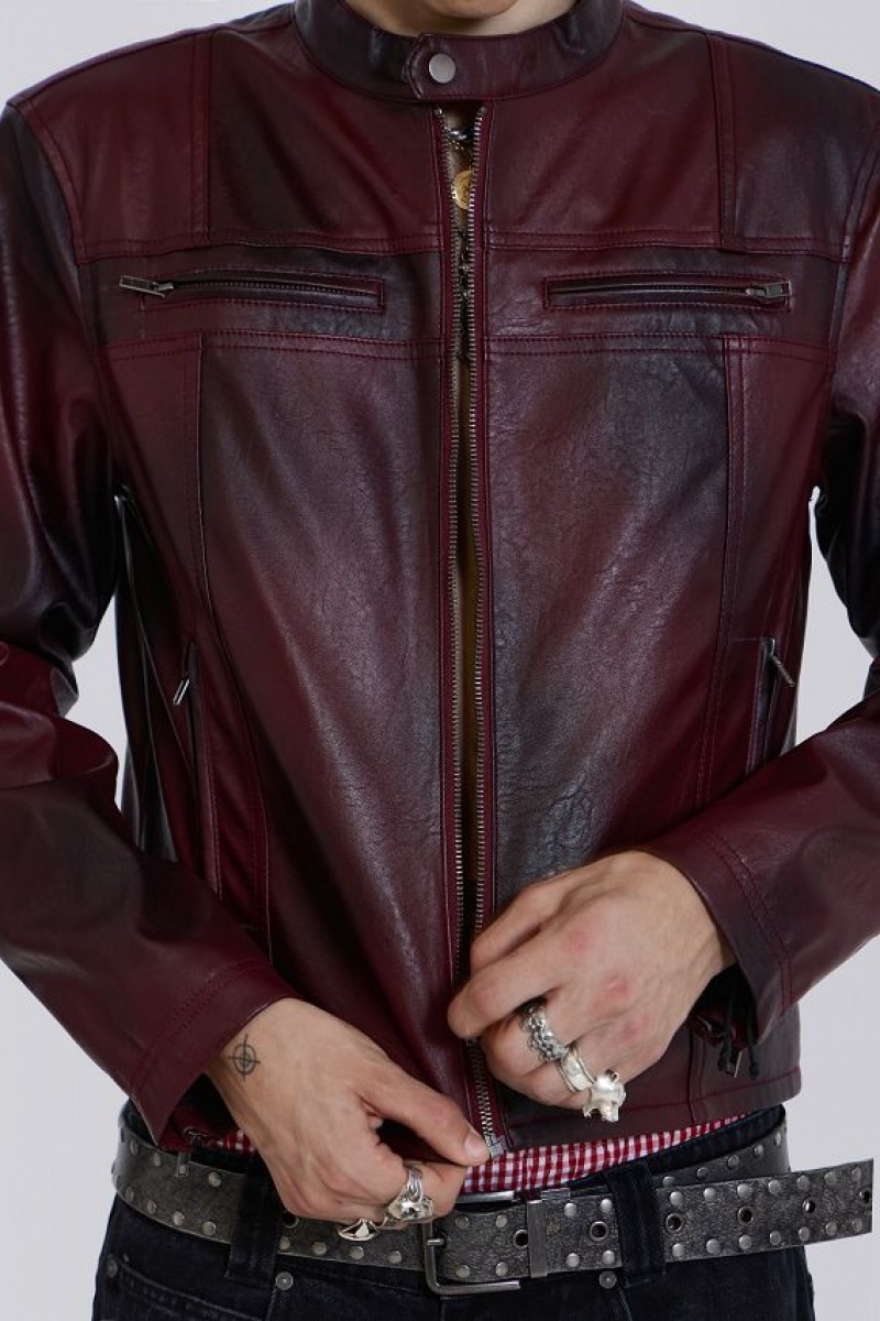 Jadedlondon Oxblood Piston Jacket | JADLDN24617