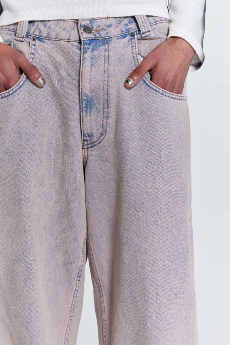 Jadedlondon Pink Wash Acid Colossus Baggy Jeans | JADLDN24480