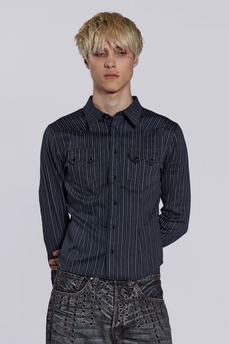 Jadedlondon Pinstripe Bronco Shirt | JADLDN24731