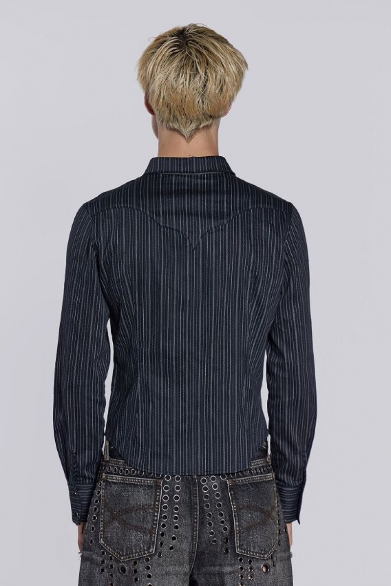 Jadedlondon Pinstripe Bronco Shirt | JADLDN24731