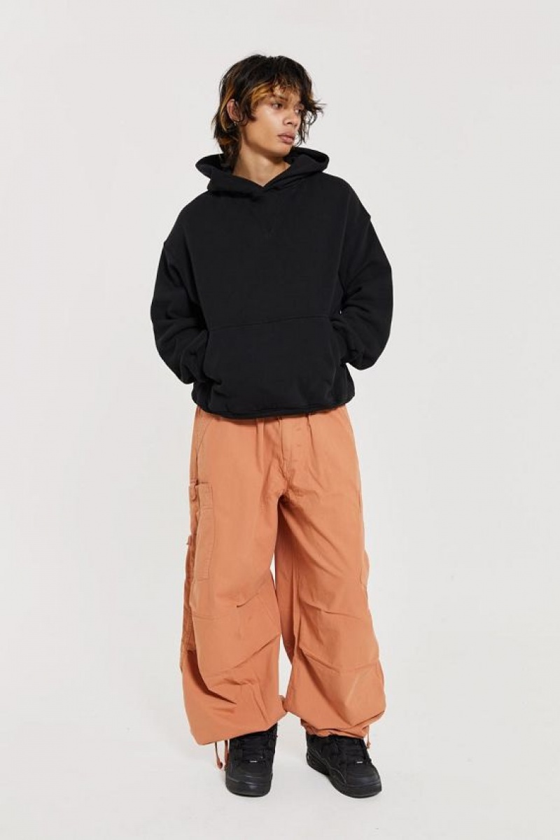 Jadedlondon Rust Orange Parachute Cargo Pants | JADLDN24741