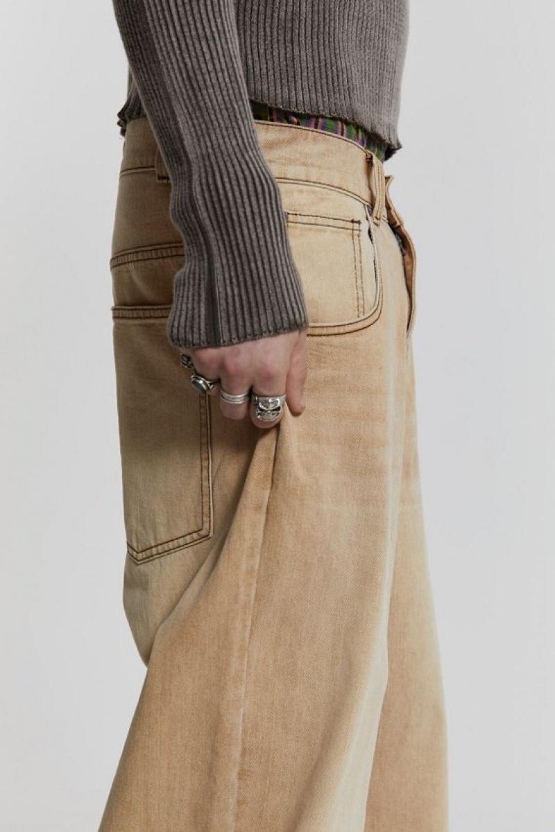 Jadedlondon Sand Colossus Baggy Jeans | JADLDN24483