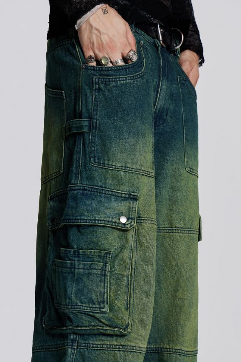 Jadedlondon Sandblast Monster Cargo Jeans | JADLDN24530