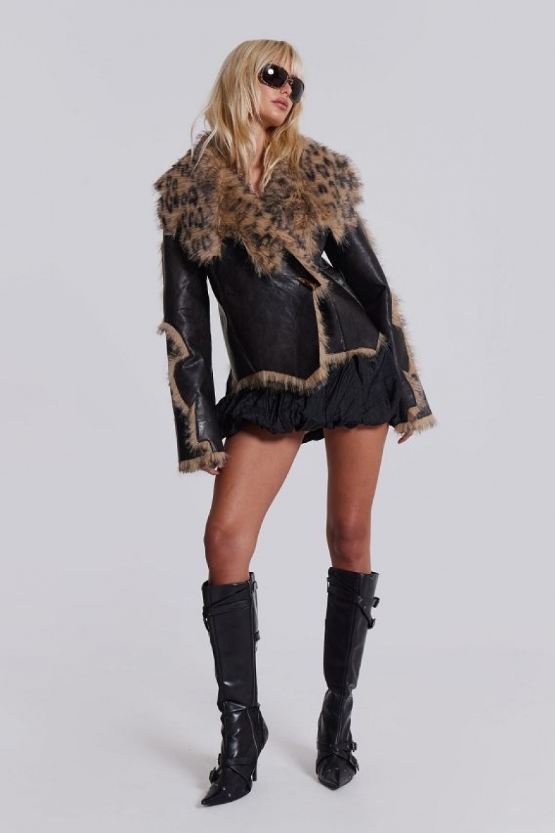 Jadedlondon Seone Faux Fur Jacket | JADLDN24193