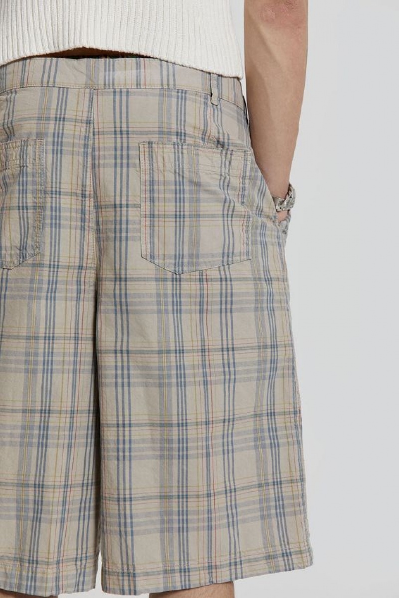 Jadedlondon Stone Check Fairway Shorts | JADLDN24563