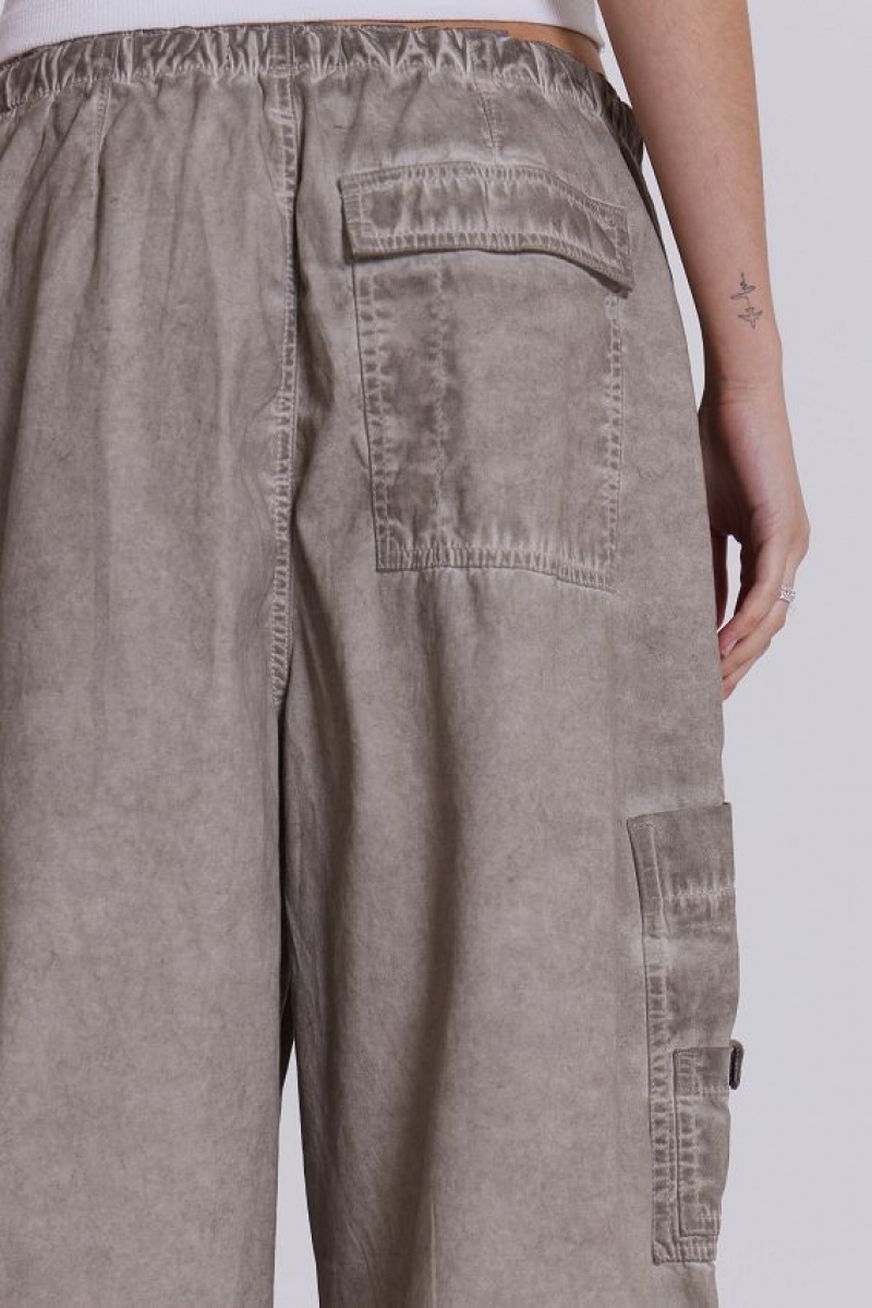 Jadedlondon Stone Oil Wash Parachute Pants | JADLDN24091