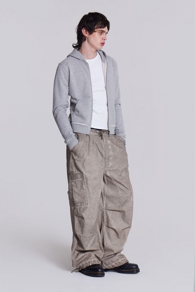 Jadedlondon Stone Oil Wash Parachute Pants | JADLDN24761