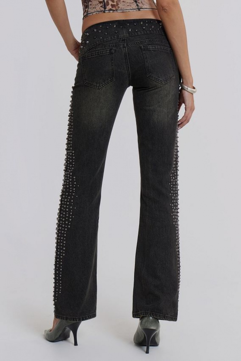 Jadedlondon Studded Up Denim Jeans | JADLDN24446