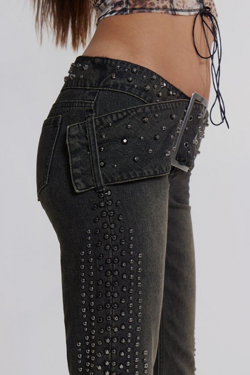 Jadedlondon Studded Up Denim Jeans | JADLDN24446