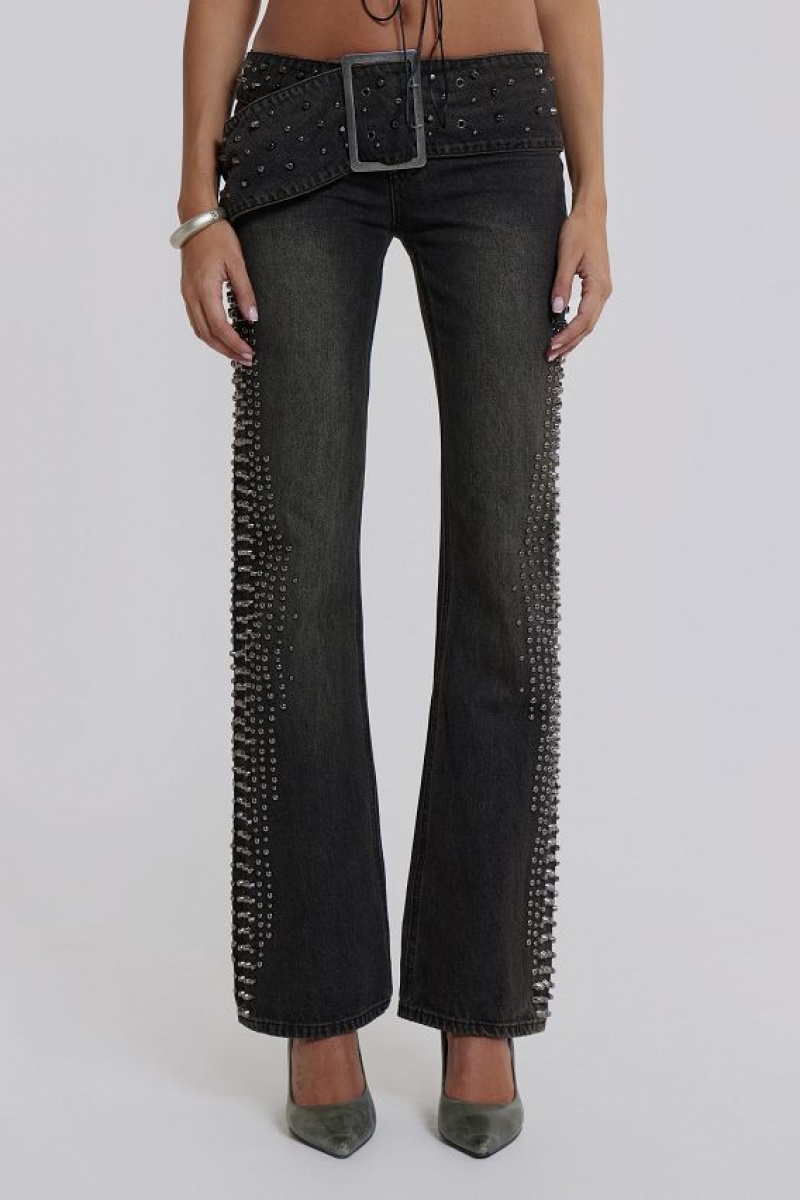 Jadedlondon Studded Up Denim Jeans | JADLDN24446