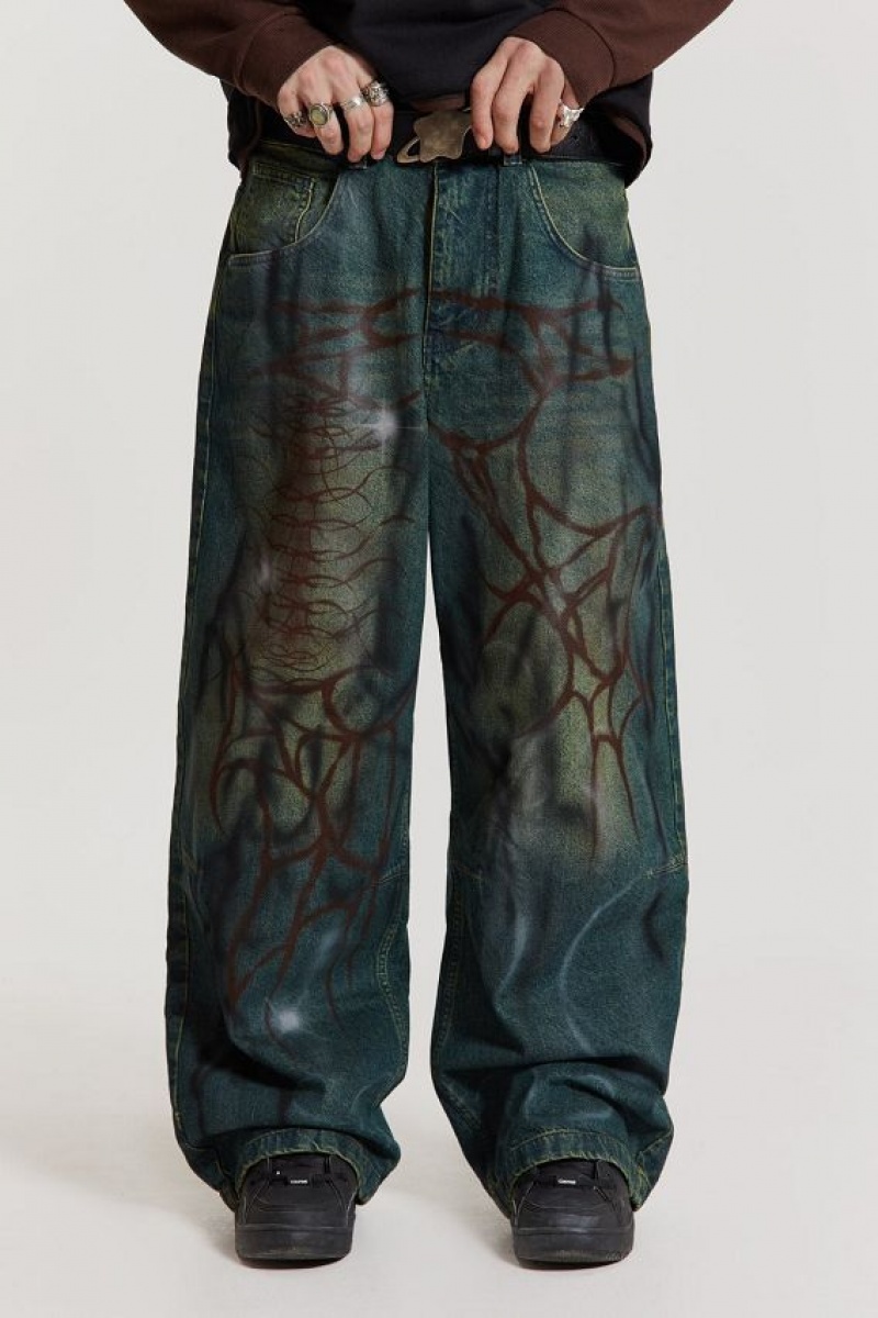 Jadedlondon Through The Trees Baggy Jeans | JADLDN24476