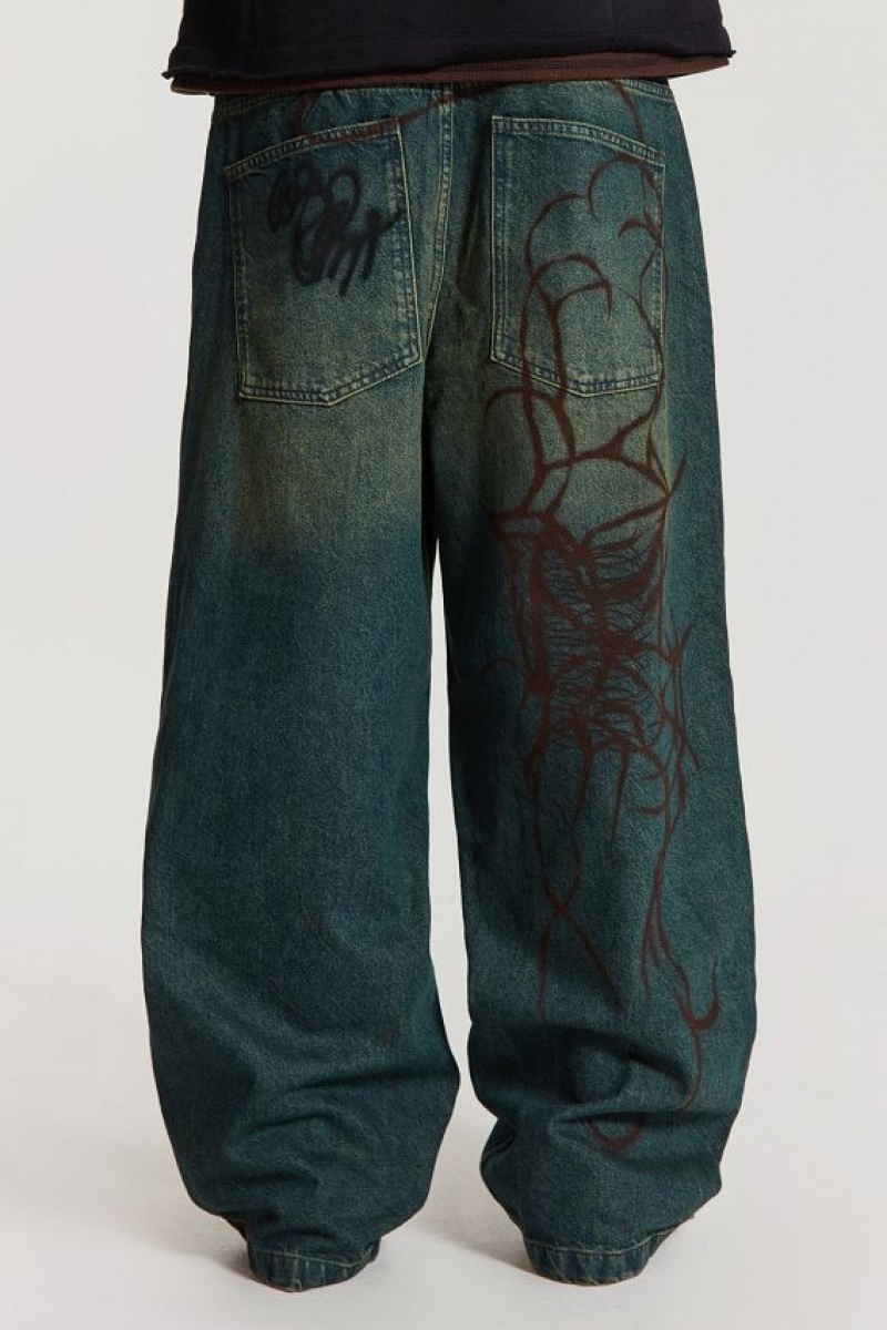 Jadedlondon Through The Trees Baggy Jeans | JADLDN24476