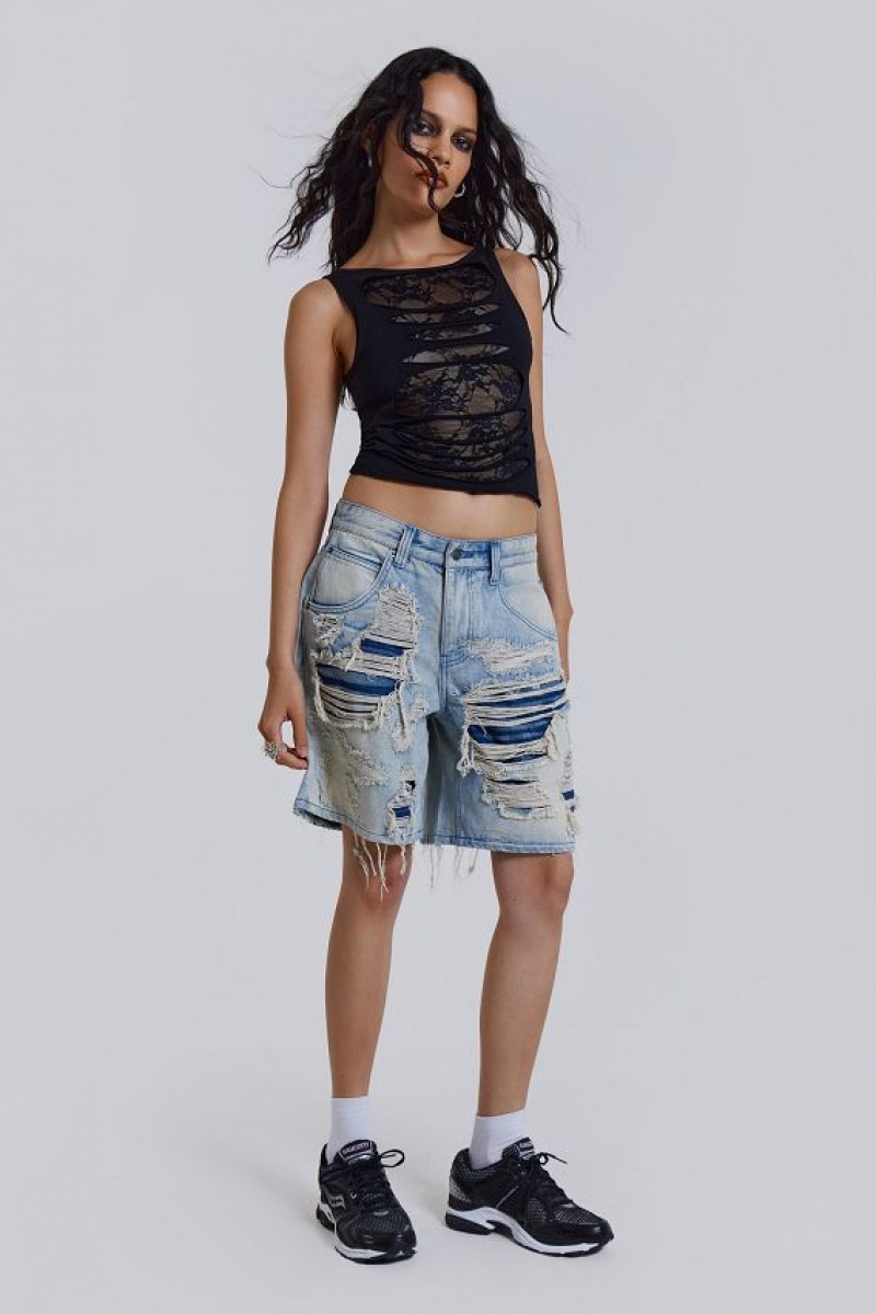 Jadedlondon Vault Denim Shorts | JADLDN24149