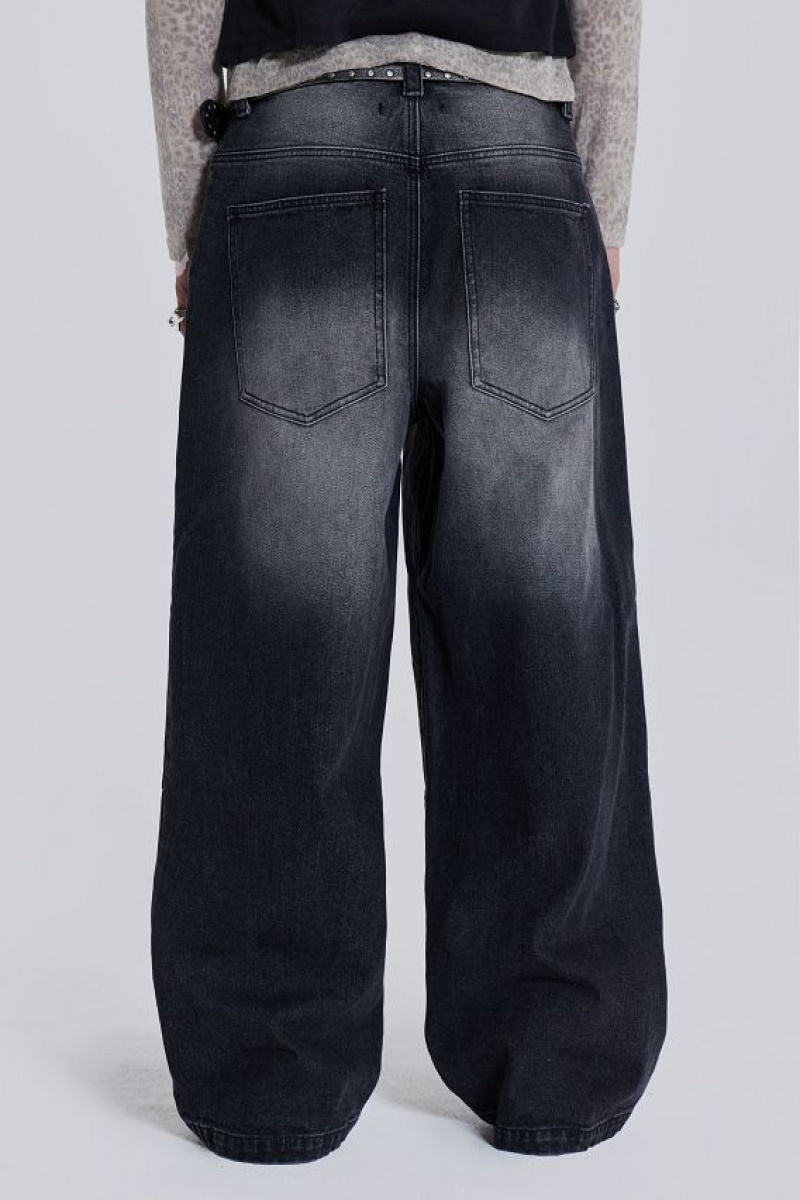 Jadedlondon Washed Black Colossus Jeans | JADLDN24512