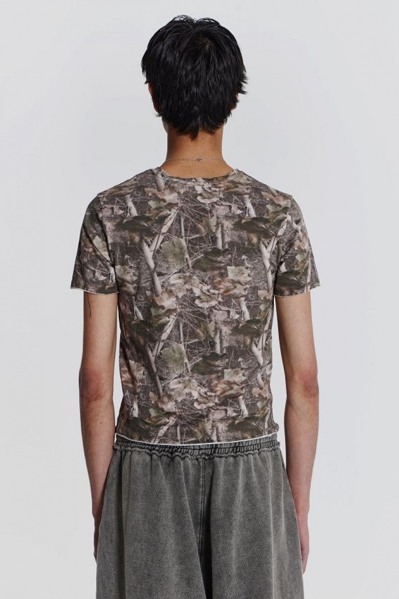 Jadedlondon Woodland Shrunken Tee | JADLDN24636